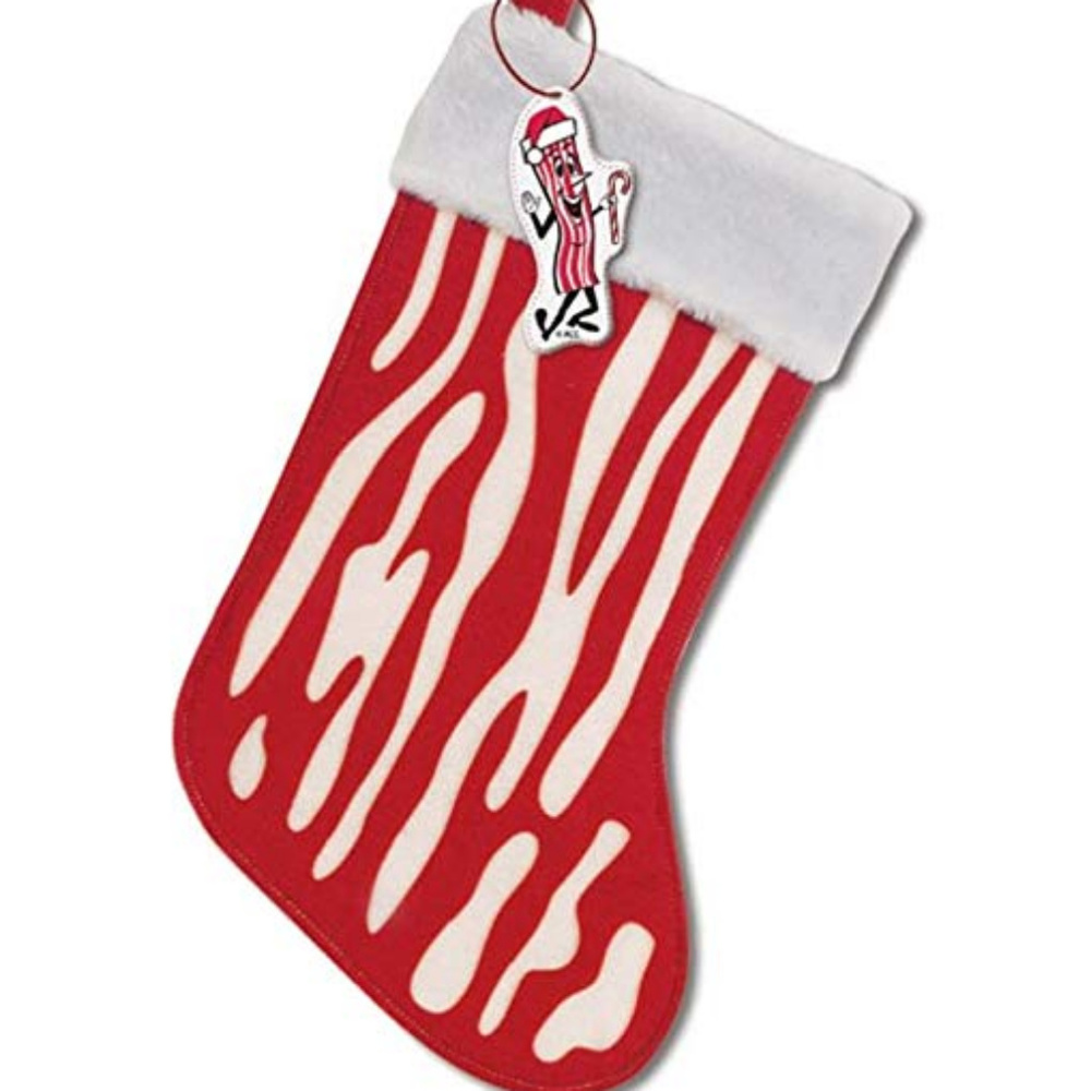BACON STOCKING 16'' Christmas Holiday Stocking